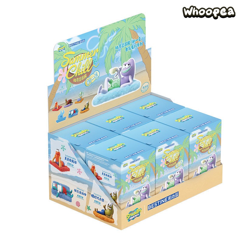 Sponge Bob Bikini Bottom Summer Chill Series Scented Plush Blind Box