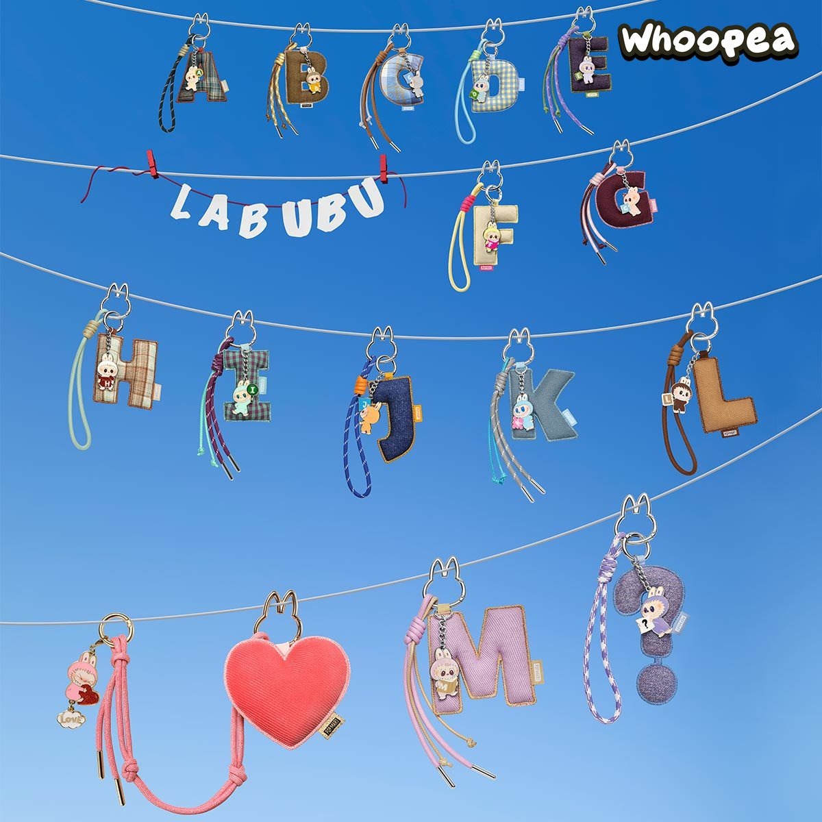 THE MONSTERS Pin for Love Series- Letter Pendant Blind Box (A-M) (PRE-ORDER)
