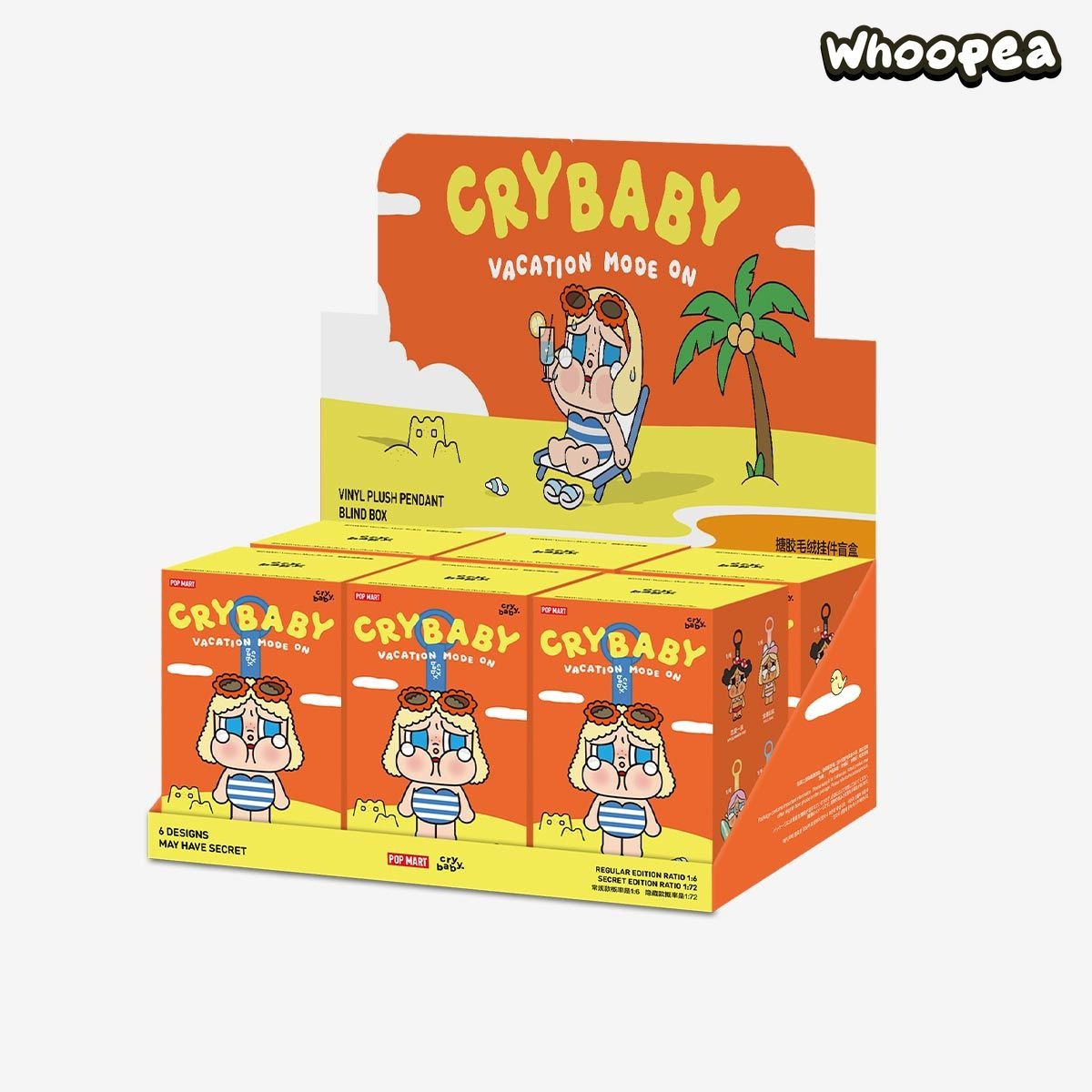 CRYBABY Vacation Mode On Series-Vinyl Plush Pendant Blind Box (PRE-ORDER)
