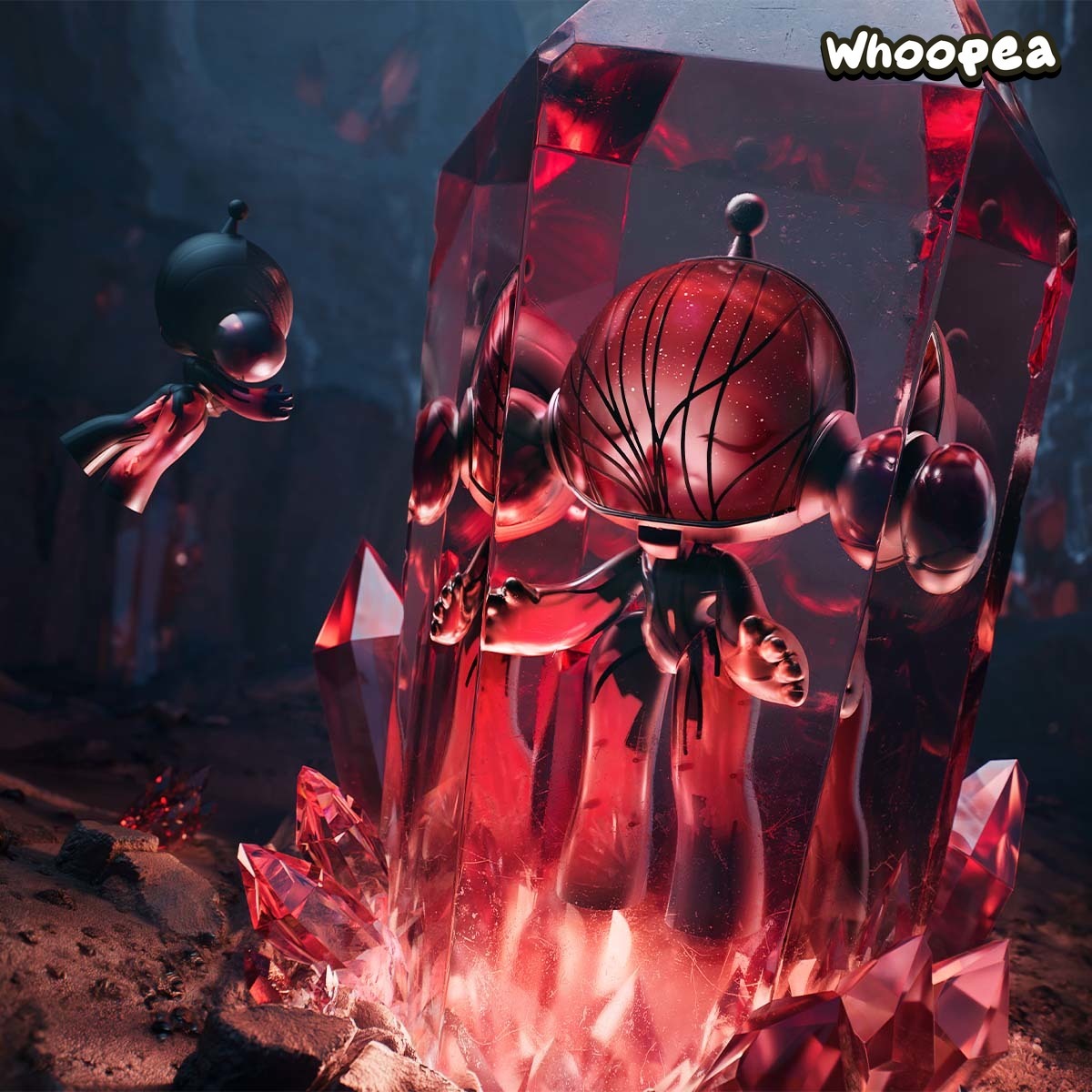 MEGA α SKULLPANDA 400% Red Crystal (PRE-ORDER)