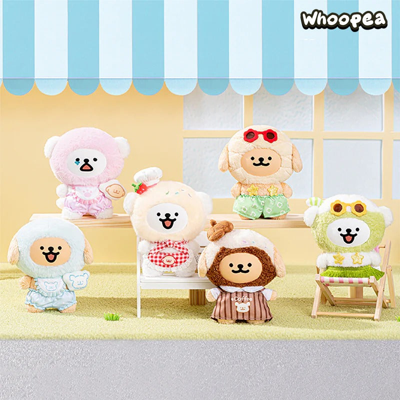 Maltesische Plüsch-Anhänger-Puppen aus der Serie „Buntes Alltagsleben“ – WHOOPEA
