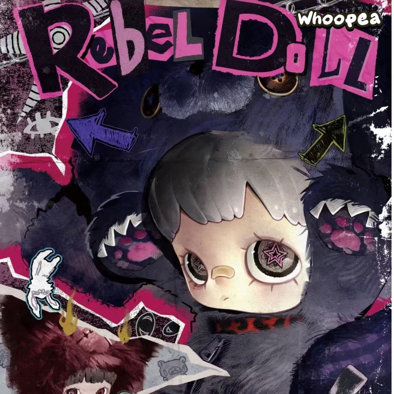 Maymei メイメイ rebel doll レベルドール 400％ 水 バッグ Maymei Rebel Doll Series 400% Plush Backpack Blind Box – WHOOPEA