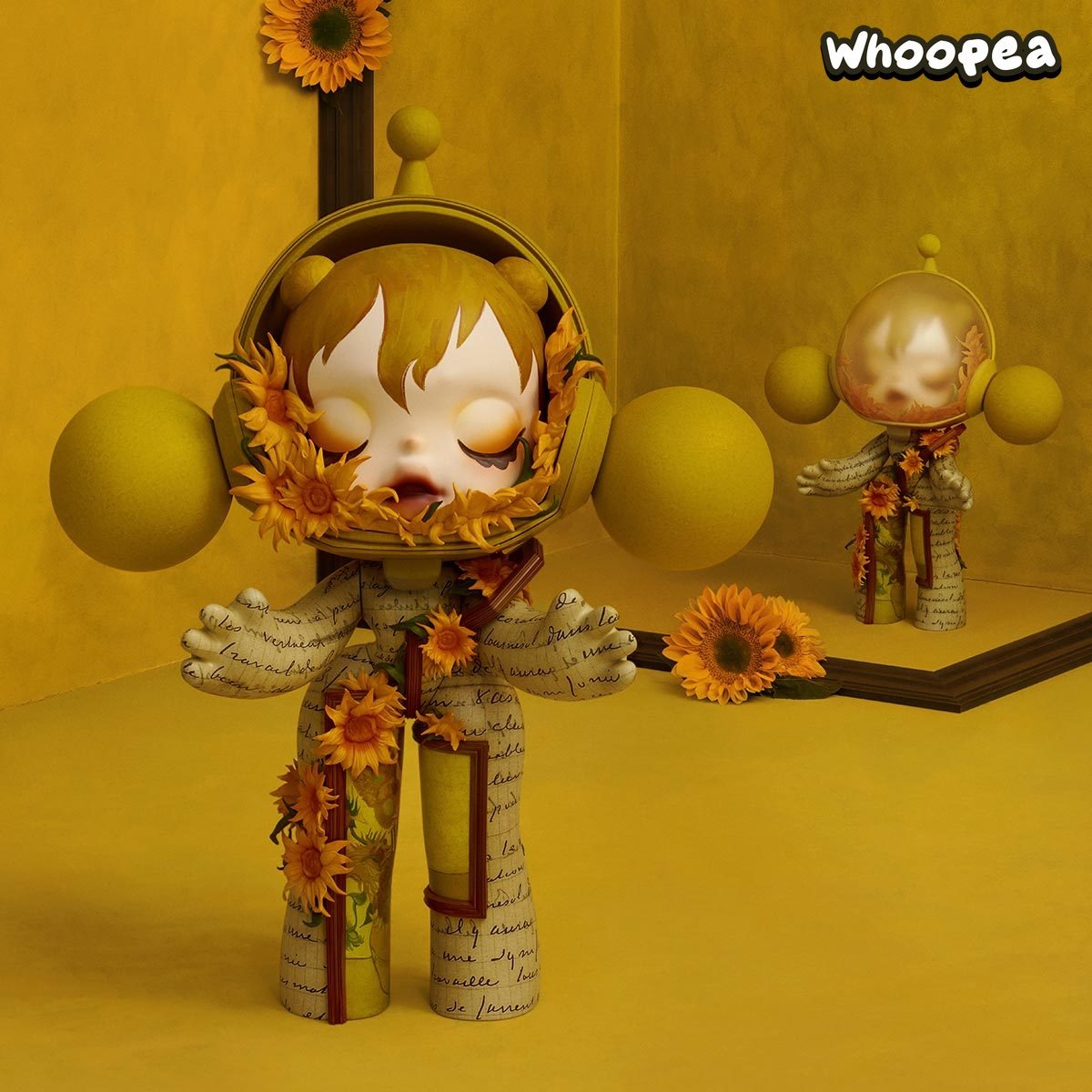 MEGA α SKULLPANDA 400% & 1000% Van Gogh Museum Sunflowers