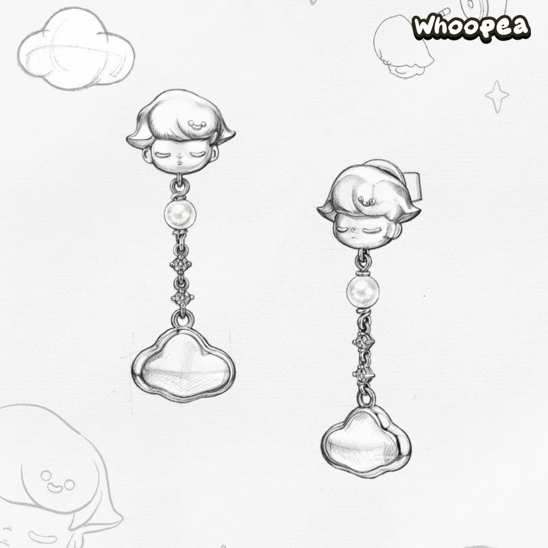 POP MART DIMOO Dream Blooming Series Sunshine After Rain Earrings