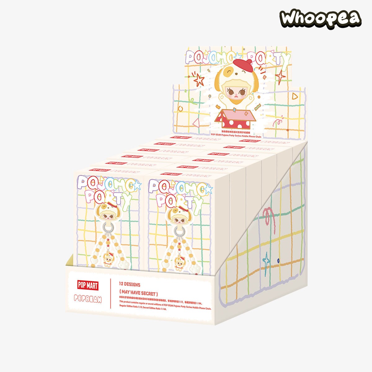 POP BEAN Pajama Party mobile phone chain, Blind Box
