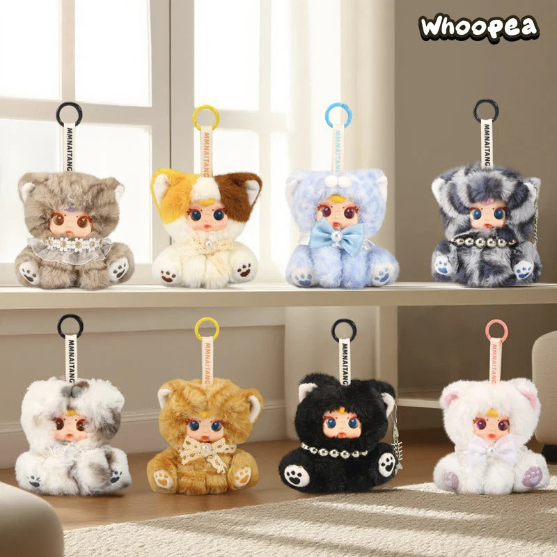 MM Milk Candy Naughty Cat Series Plush Pendant Dolls, Blind Box