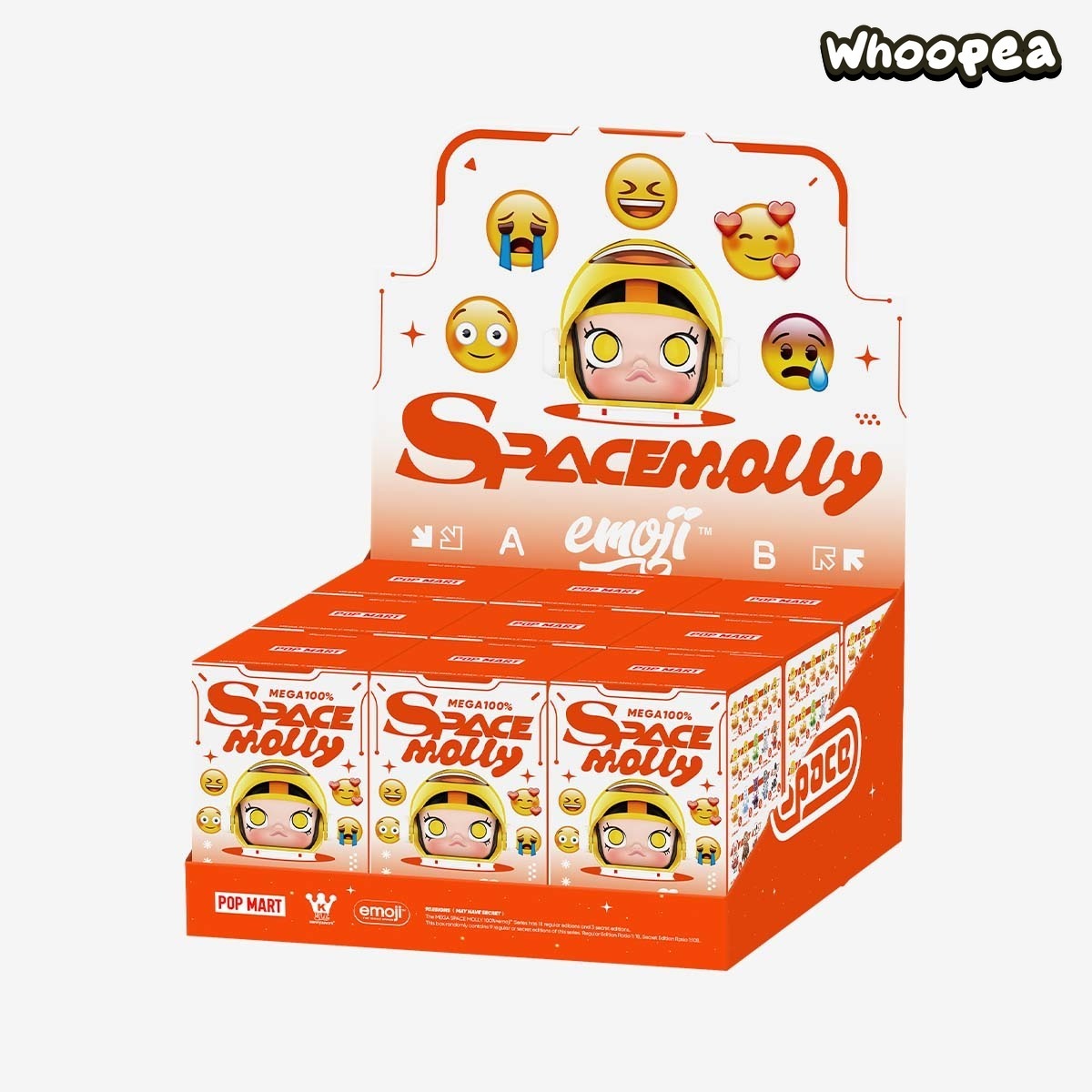 MEGA SPACE MOLLY 100% × emoji? Series Figures, Blind Box
