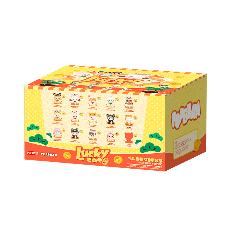 POP BEAN Lucky Cat Serie PVC-Figuren, Blindbox