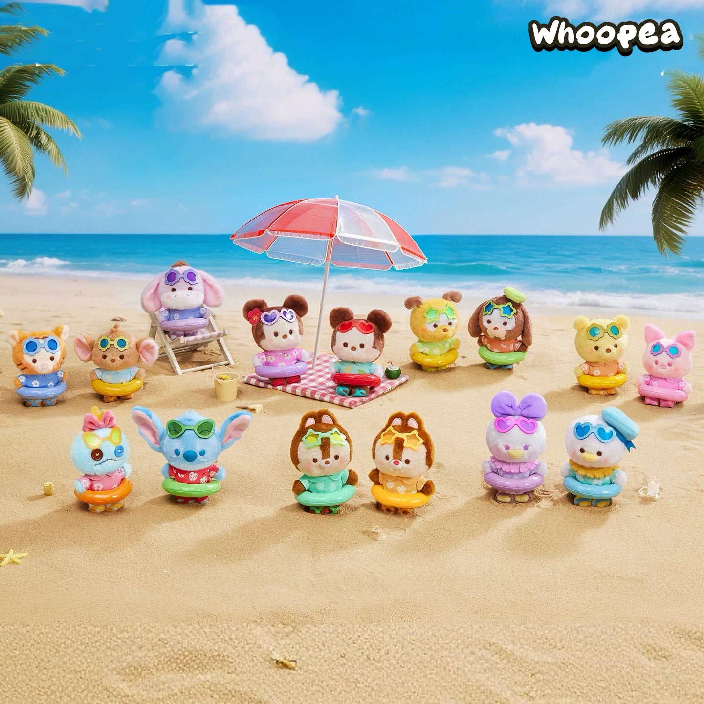 ☆海亀とsummerネコちゃんイヤリング☆ DSN Summer Swim Ring Series Plush Pendant Blind Box – WHOOPEA