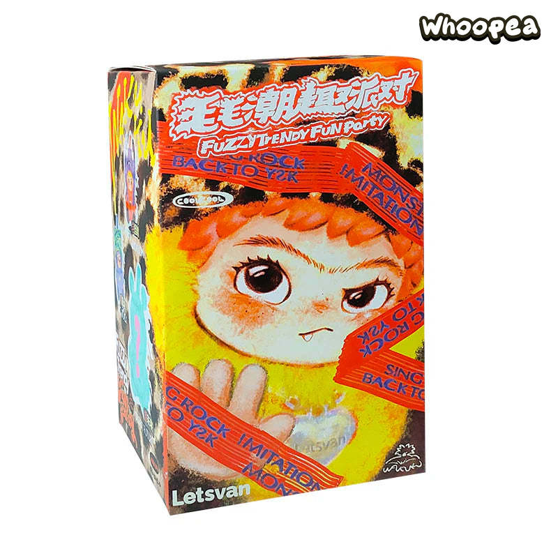 WAKUKU Fuzzy Trendy Fun Party Series Plush Dolls, Blind Box