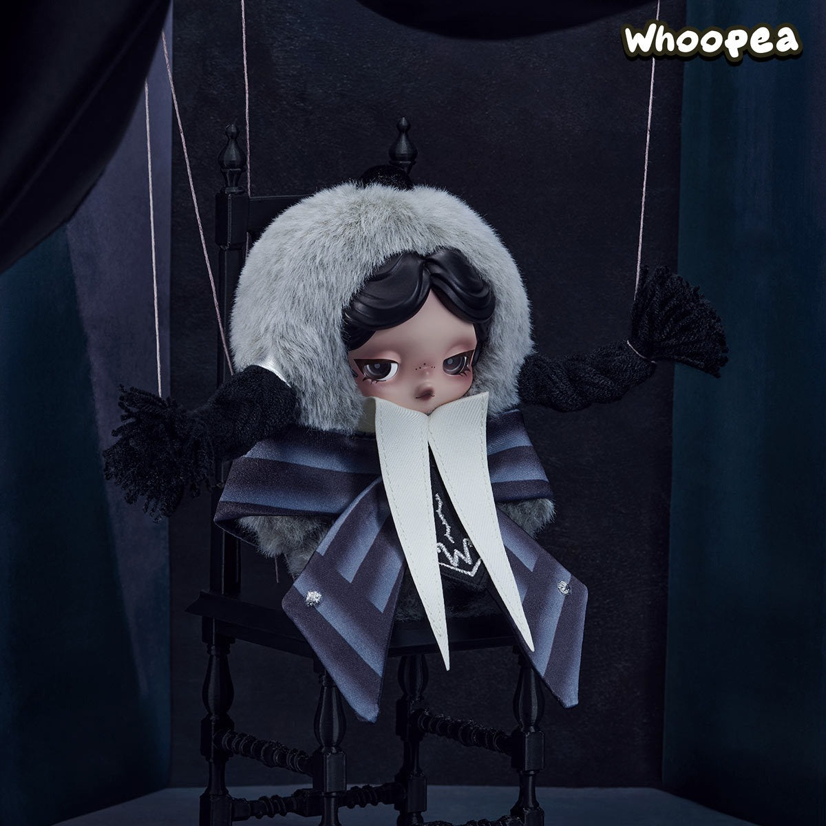 SKULLPANDA × Wednesday Plush (Nevermore Academy Uniform Version) (PRE-ORDER)