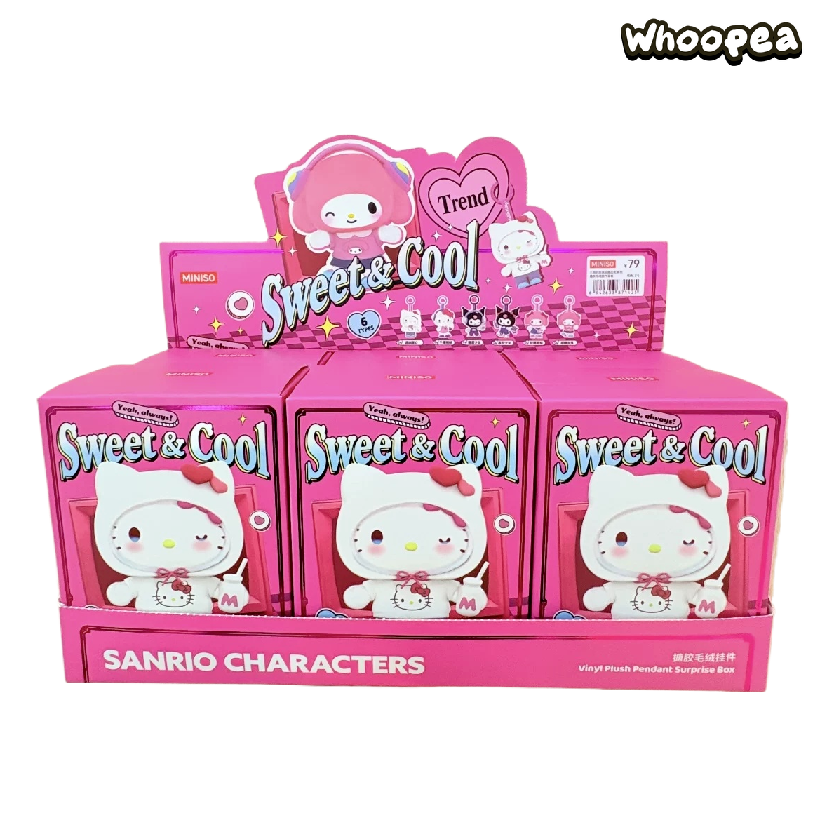 SANRI0 Sweet Cool Series Plush Pendant Blind Box