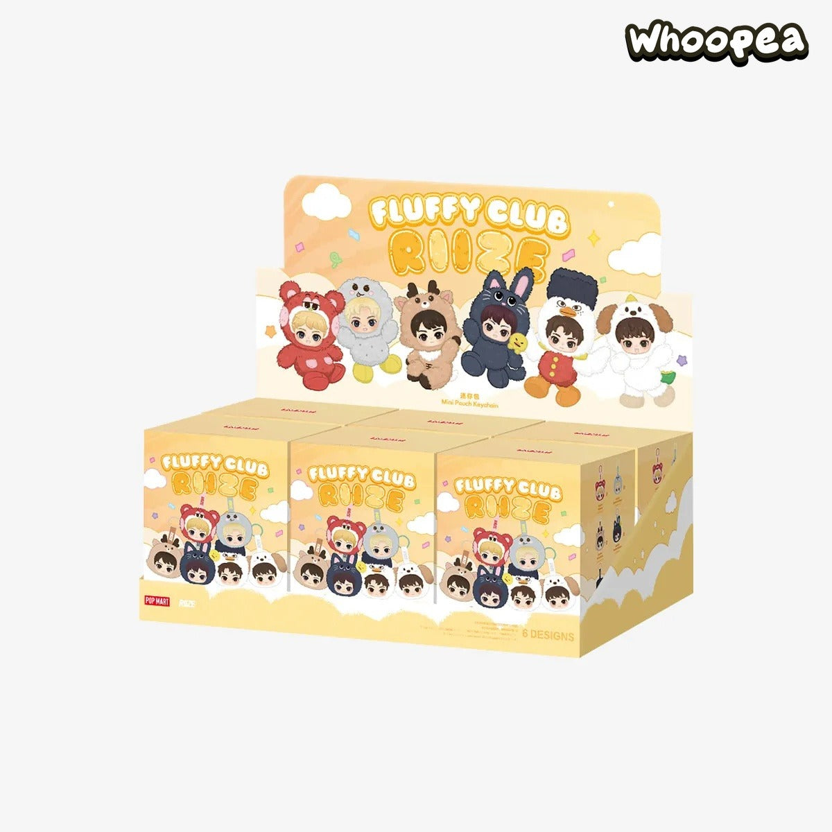 POP MART RIIZE Fluffy Club Series Mini Pouch Keychain Blind Box (PRE-ORDER)