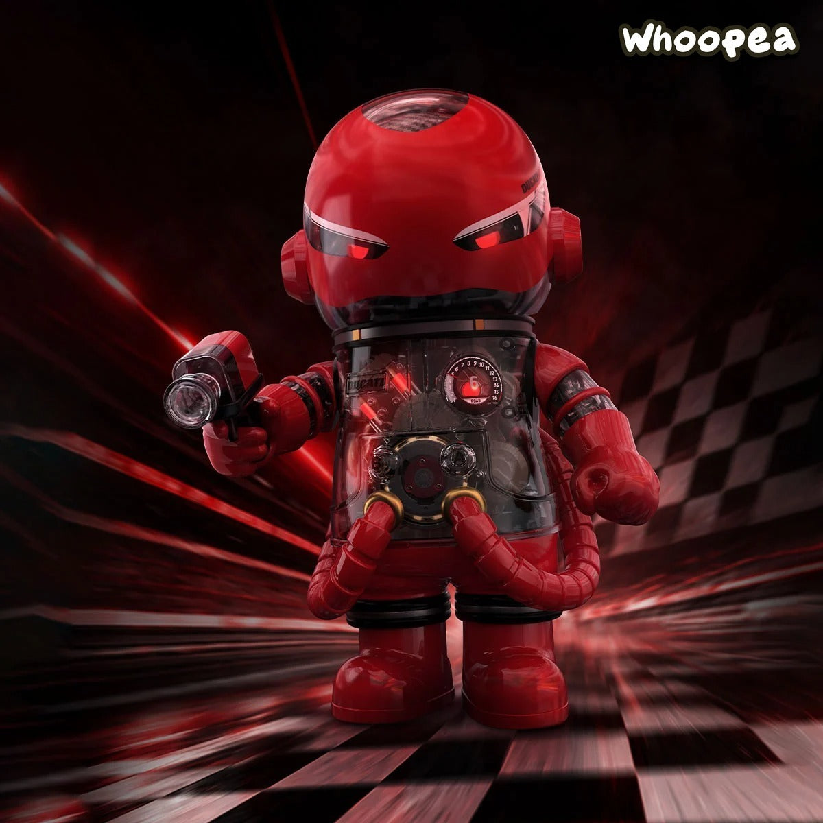 POP MART MEGA SPACE MOLLY 400% × DUCATI Series Figure