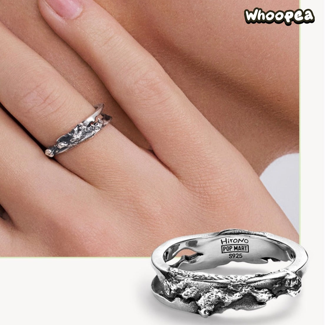 POPOP Jewelry JHirono Series Reshape Relief Ring