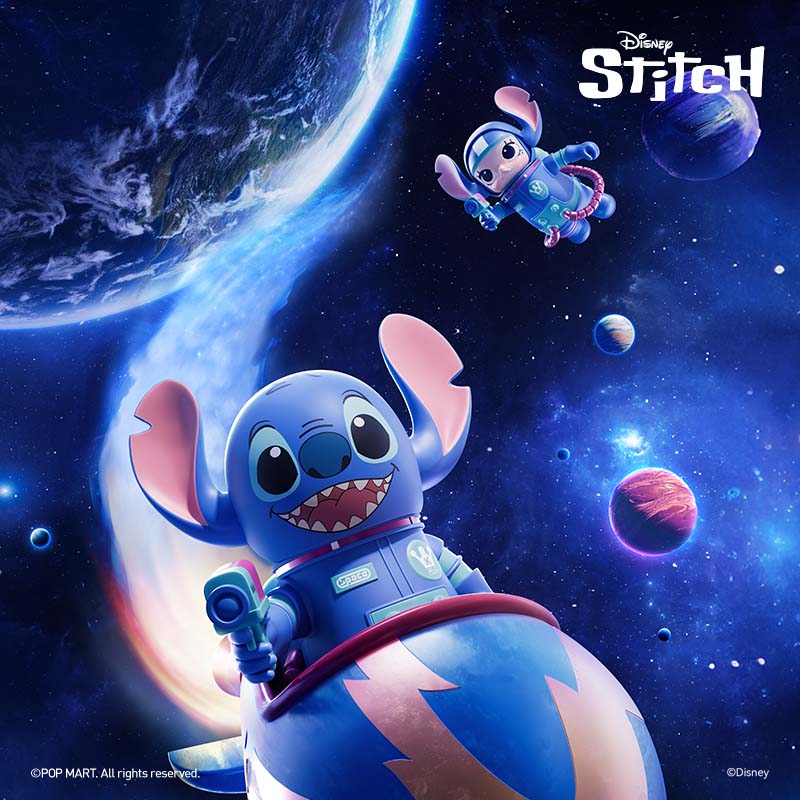 Disney スティッチ MEGA SPACE MOLLY POP MART MEGA SPACE MOLLY 400% Stitch Disney Figure Doll
