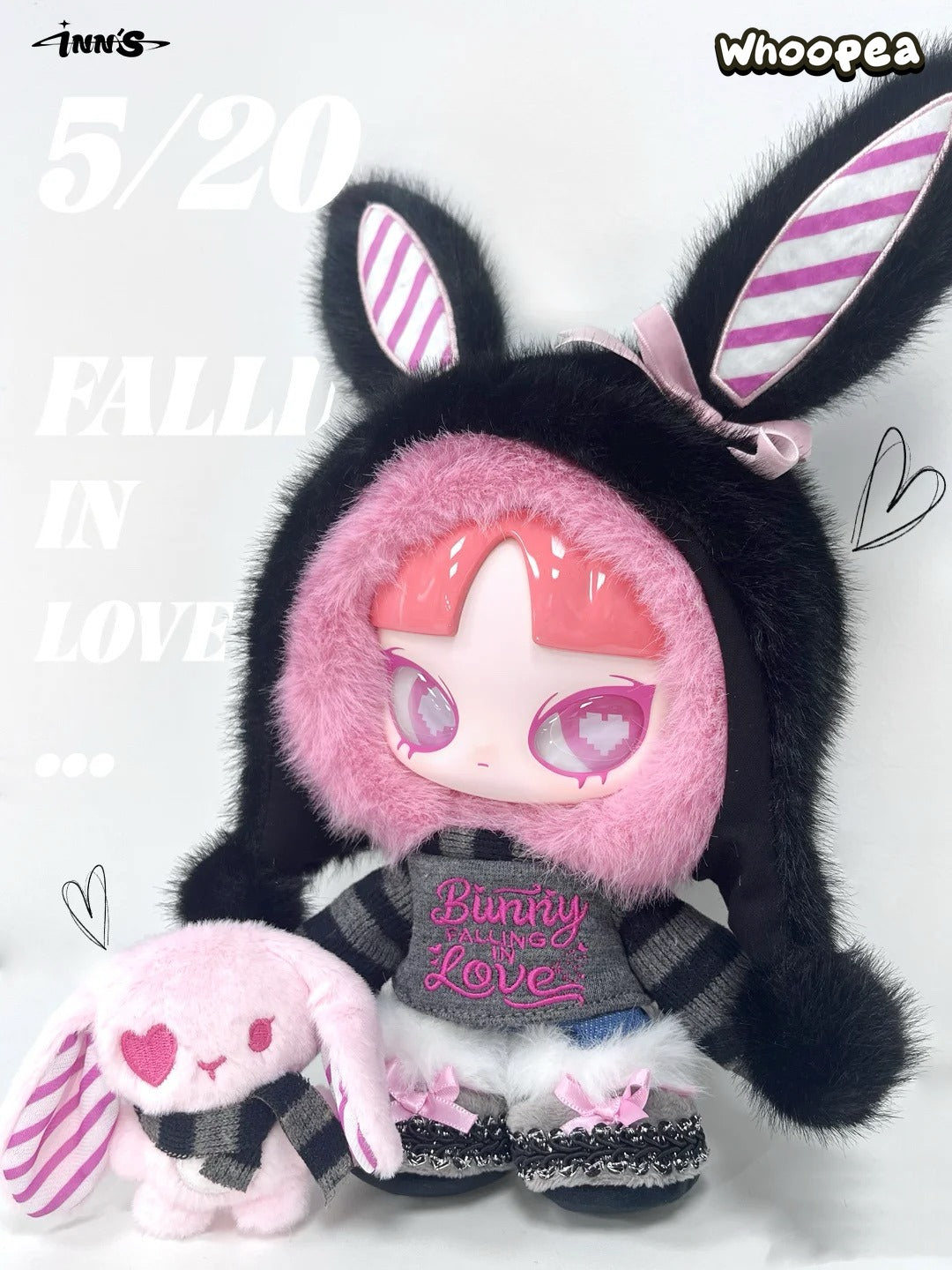 Limited INN'S 520 Bunny Falling in LOVE Plush Dolls