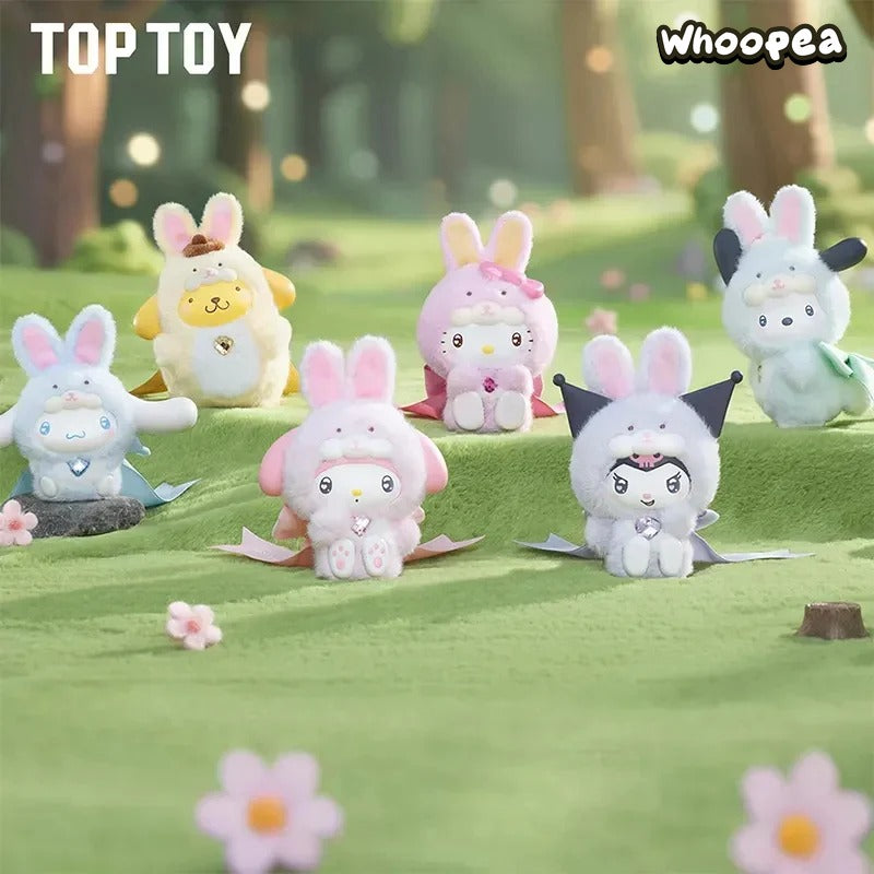 SANRl0 Characters Diamond Bunny Baby Series Plush Blind Box