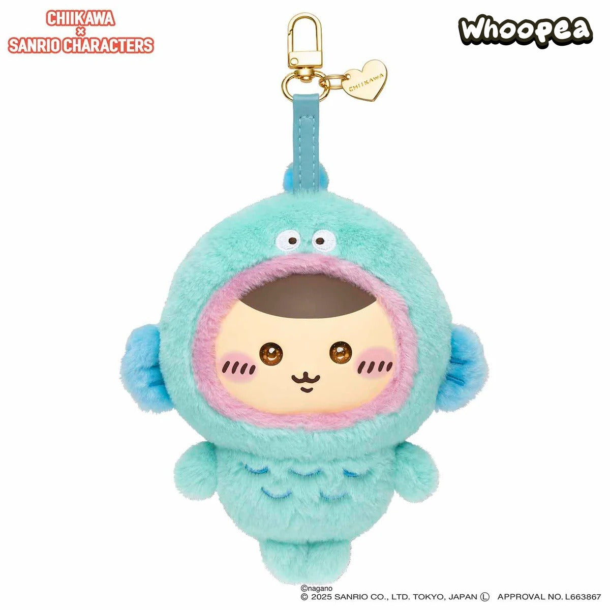 SANRI0 Charaktere × Chiikawa Plüsch-Schlüsselanhänger