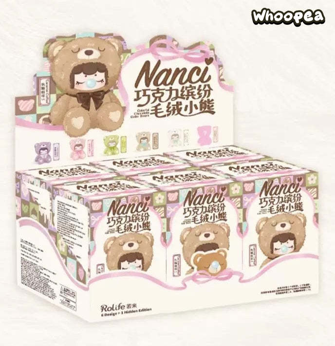 Nanci Colorful Chocolate Cutie Bears Series Plush Dolls, Blind Box