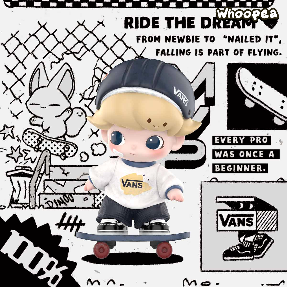 POP MART DIMOO WORLD × VANS Ride The Dream Figure – WHOOPEA