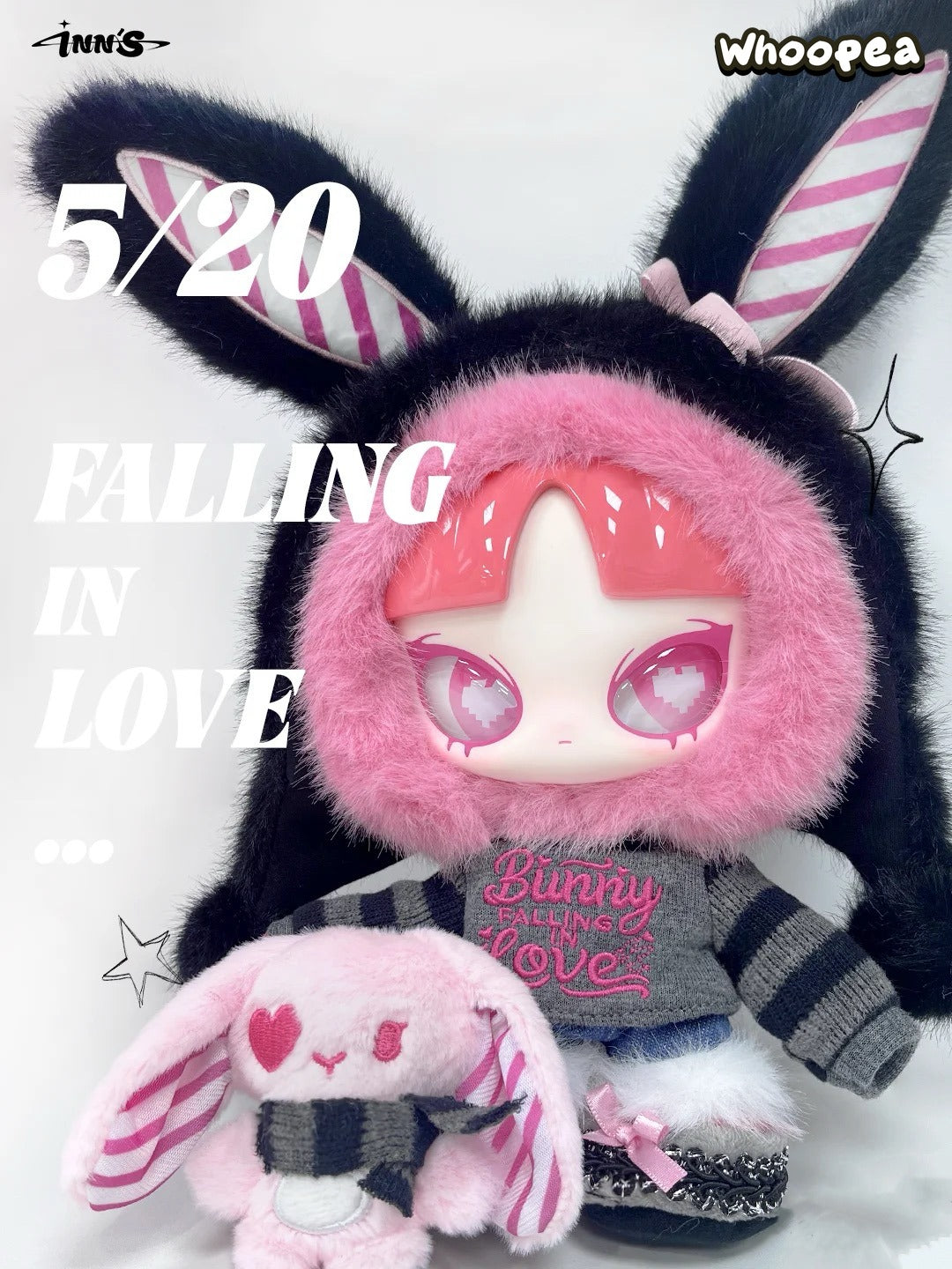 Limited INN'S 520 Bunny Falling in LOVE Plush Dolls