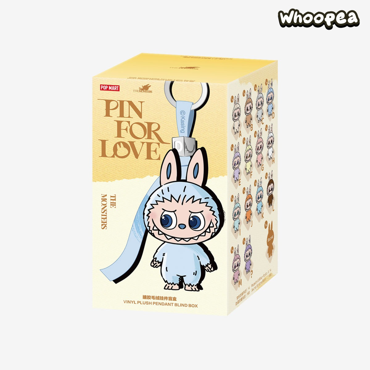 THE MONSTERS Pin for Love Series-Vinyl Plush Pendant Blind Box (A-M) (PRE-ORDER)