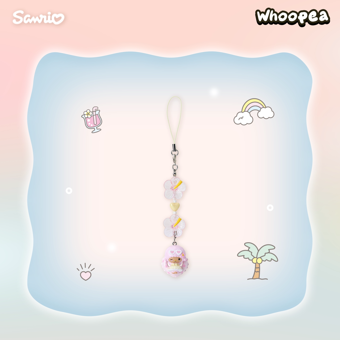 SANRI0 Sun Kissed Party Series Figure Phone Charm Blind Box