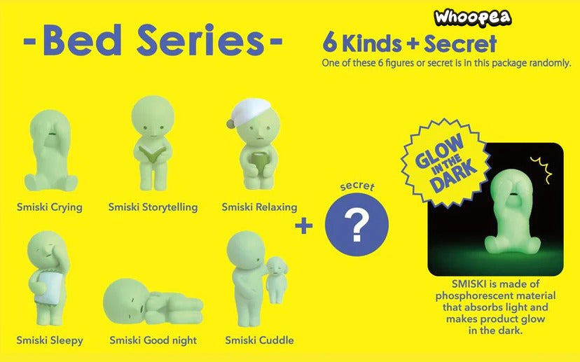 Smiski Bed Series Figures, Blind Box