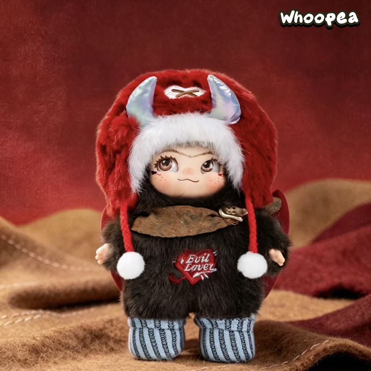くぅちゃんpp WAKUKU Heart Devil Series Plush Pendant Hanging Card – WHOOPEA