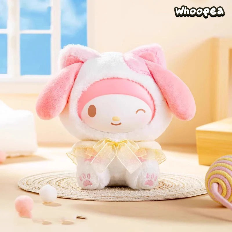 SANRI0 Characters Play With Kittens Series Plush Dolls, Blind Box
