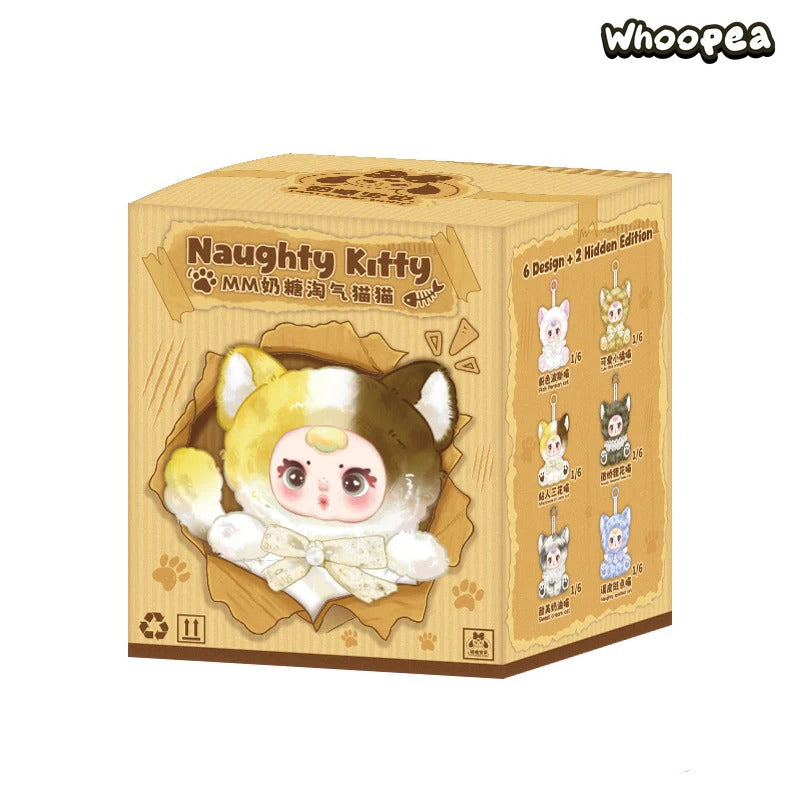 MM Milk Candy Naughty Cat Series Plush Pendant Dolls, Blind Box