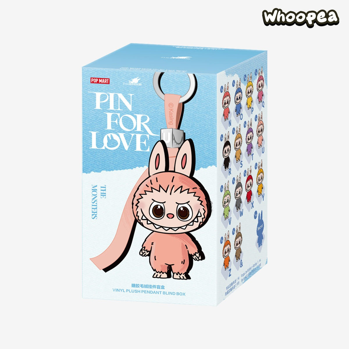 THE MONSTERS Pin for Love Series-Vinyl Plush Pendant Blind Box (N-Z) (PRE-ORDER)