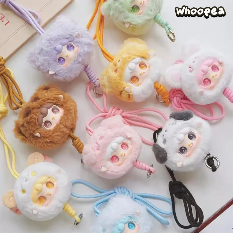 Yooki V7 Little Zoo Series-Phone Lanyard Plush Dolls, Blind Box