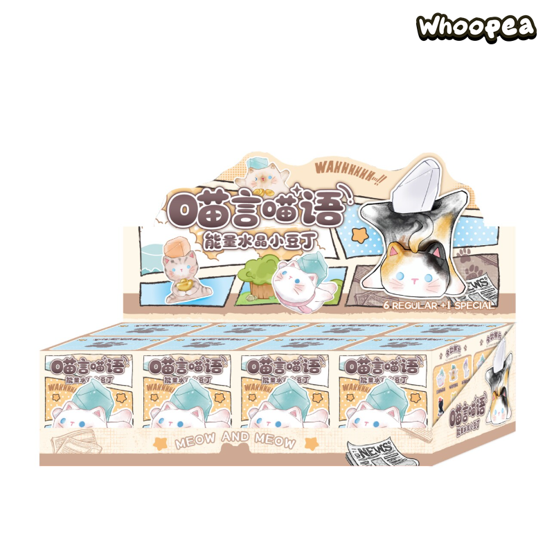 Meow And Meow Series Energy Crystal Mini Bean Blind Box