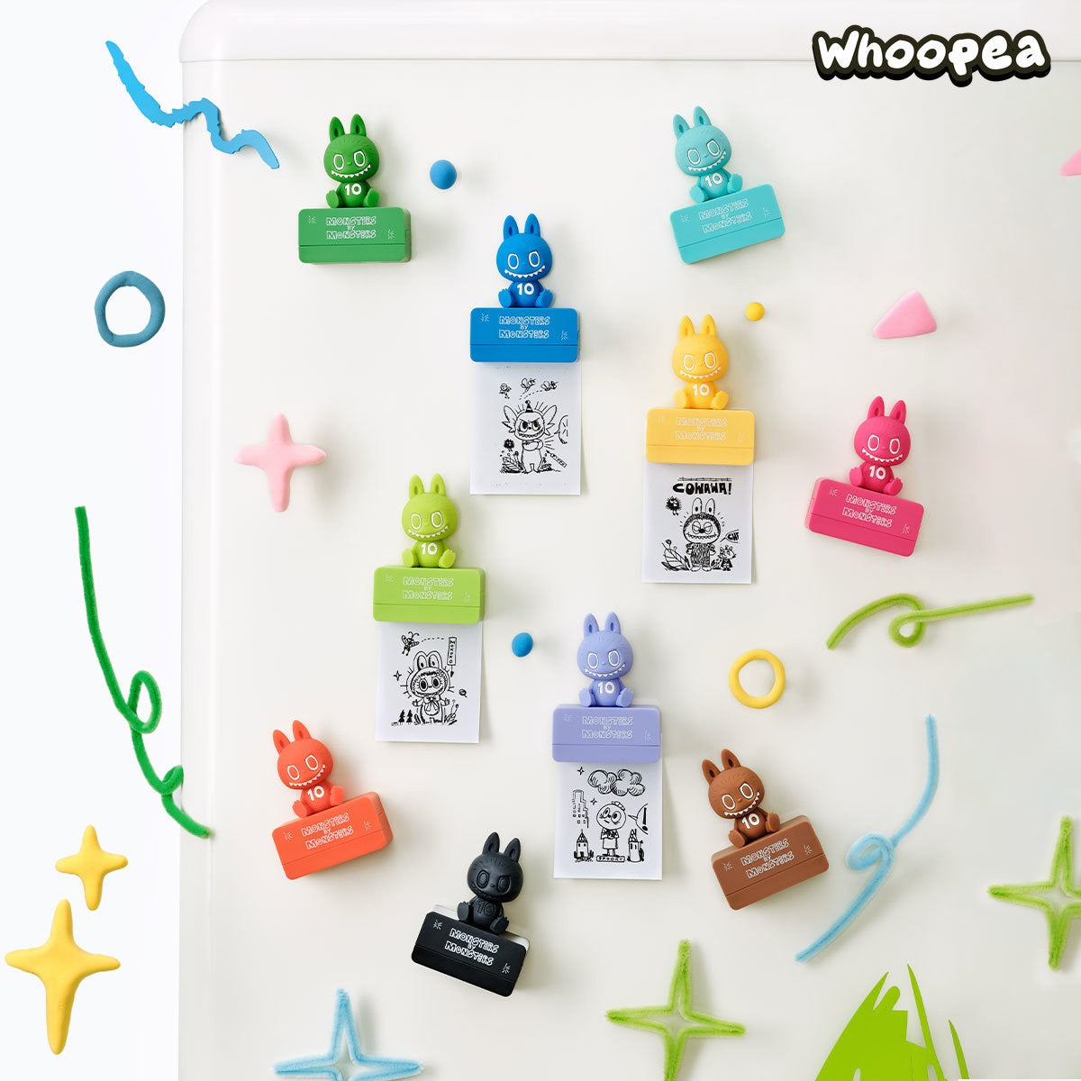 POP MART THE MONSTERS 10th Anniversary Series Fridge Magnet Blind