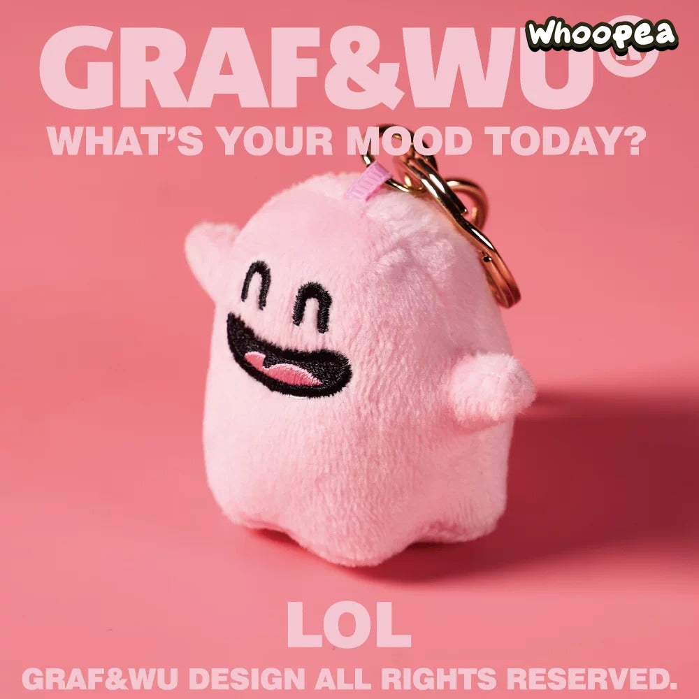 GRAF&WU What's Your Mood Today? Mini Series Ghosts Keychain Collection