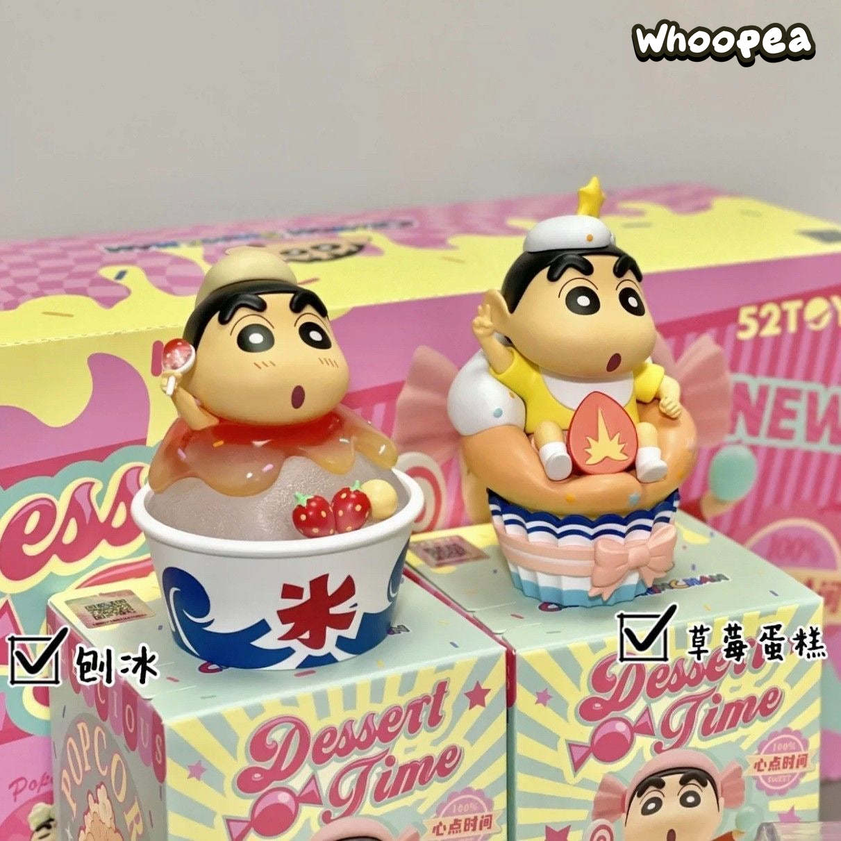 Crayon Shin-chan Dessert Time Series PVC Figures Blind Box
