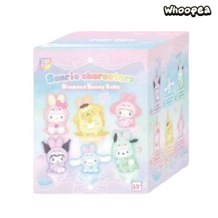 SANRl0 Characters Diamond Bunny Baby Series Plush Blind Box