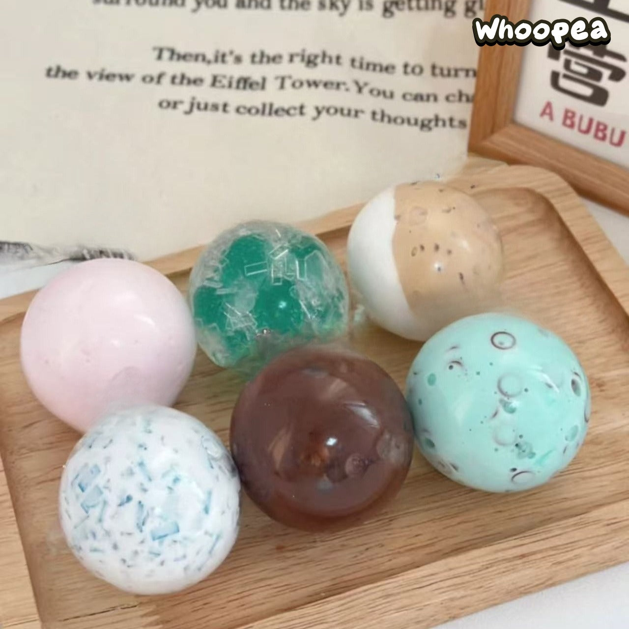 Handmade Crunchy Slush Squishy Ball 6 in 1 Set Collection - Sensory Fidget Toy