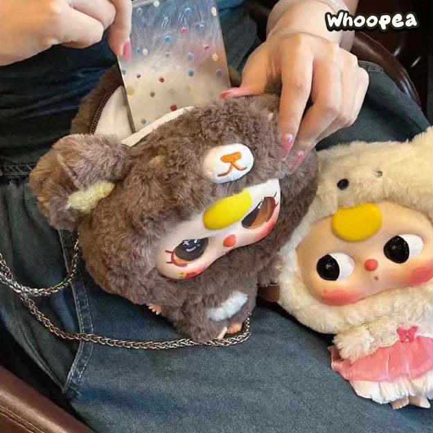 Baby Three - Big Head Baby Zipper Bag Plush Dolls, Blind Box