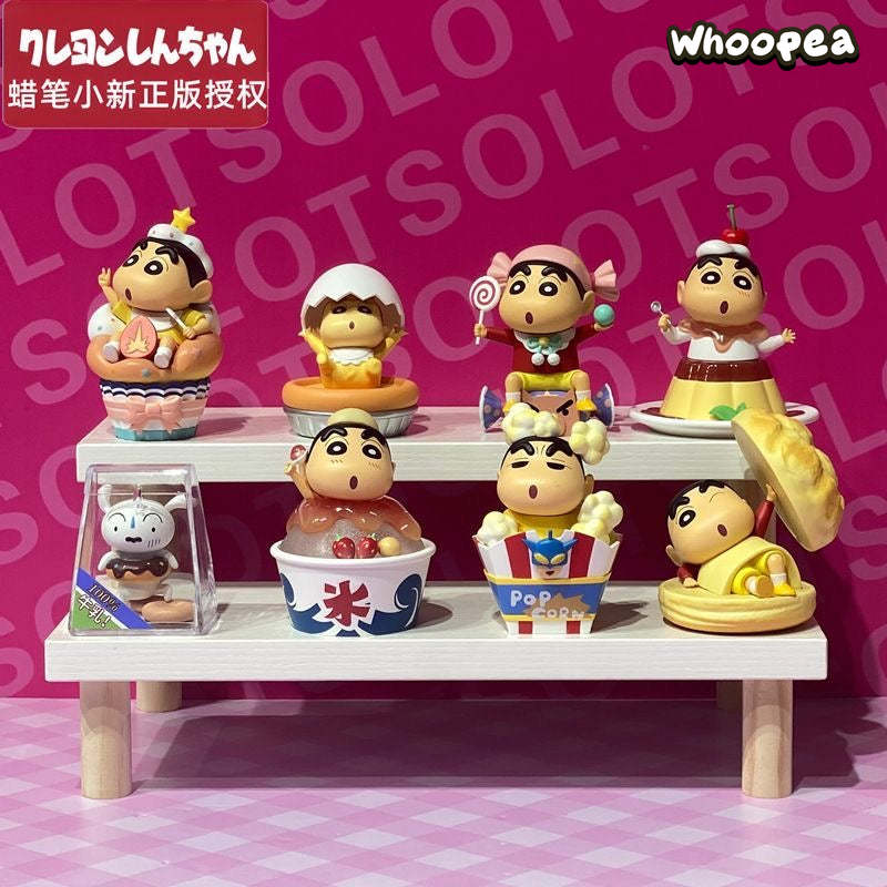 Crayon Shin-chan Dessert Time Series PVC Figures Blind Box
