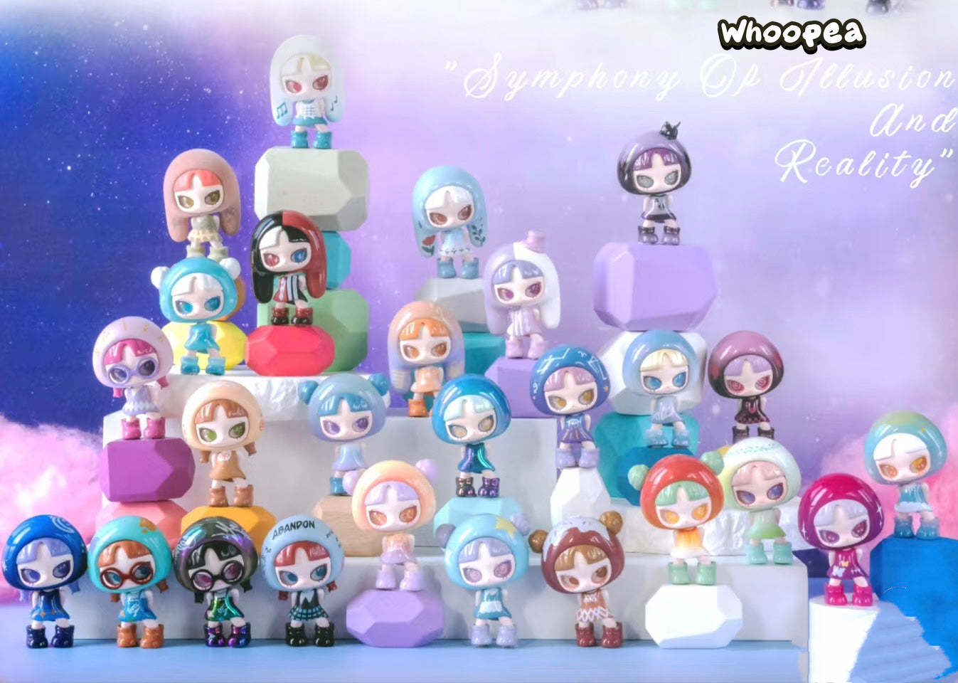 INN'S V2 Symphony of Illusion and Reality Mini Beans Series PVC Figures, Blind Bag