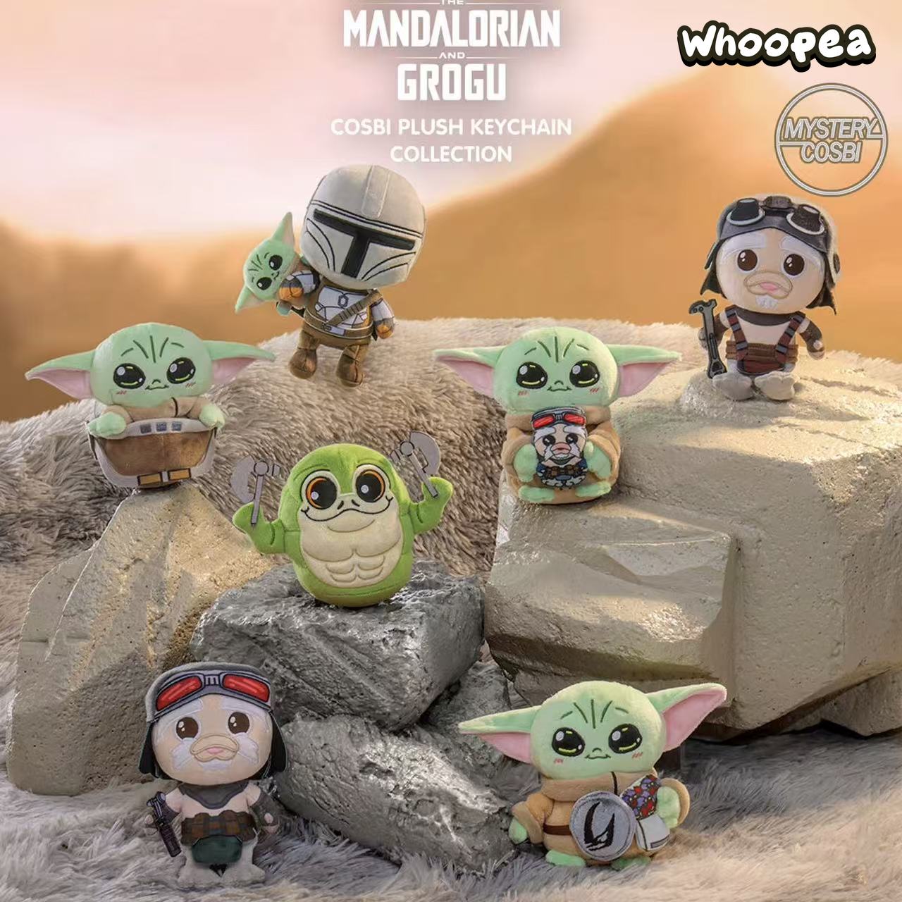 Star Wars The Mandalorian and Grogu Cosbi Plush Keychain Blind Box