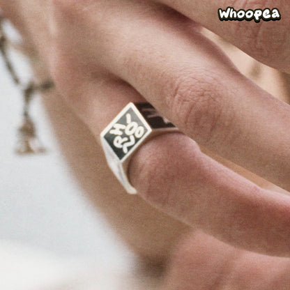 POPOP Jewelry Hirono Series Graffiti Ring