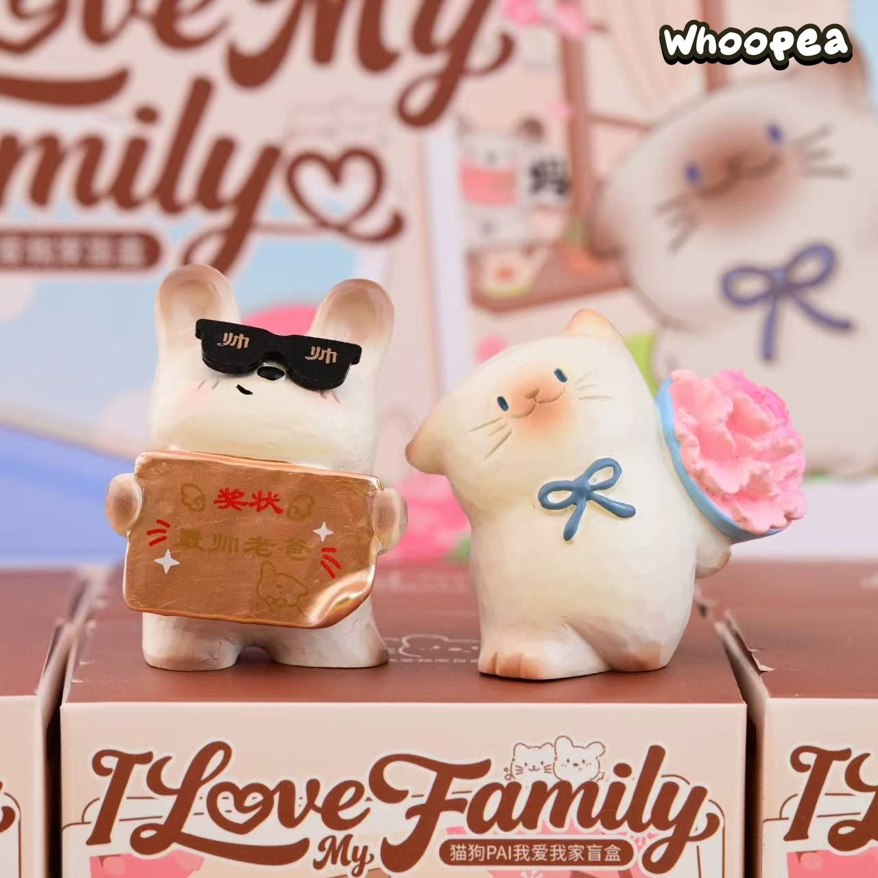Cat Dog PAI I Love My Family Series Figure Blind Box