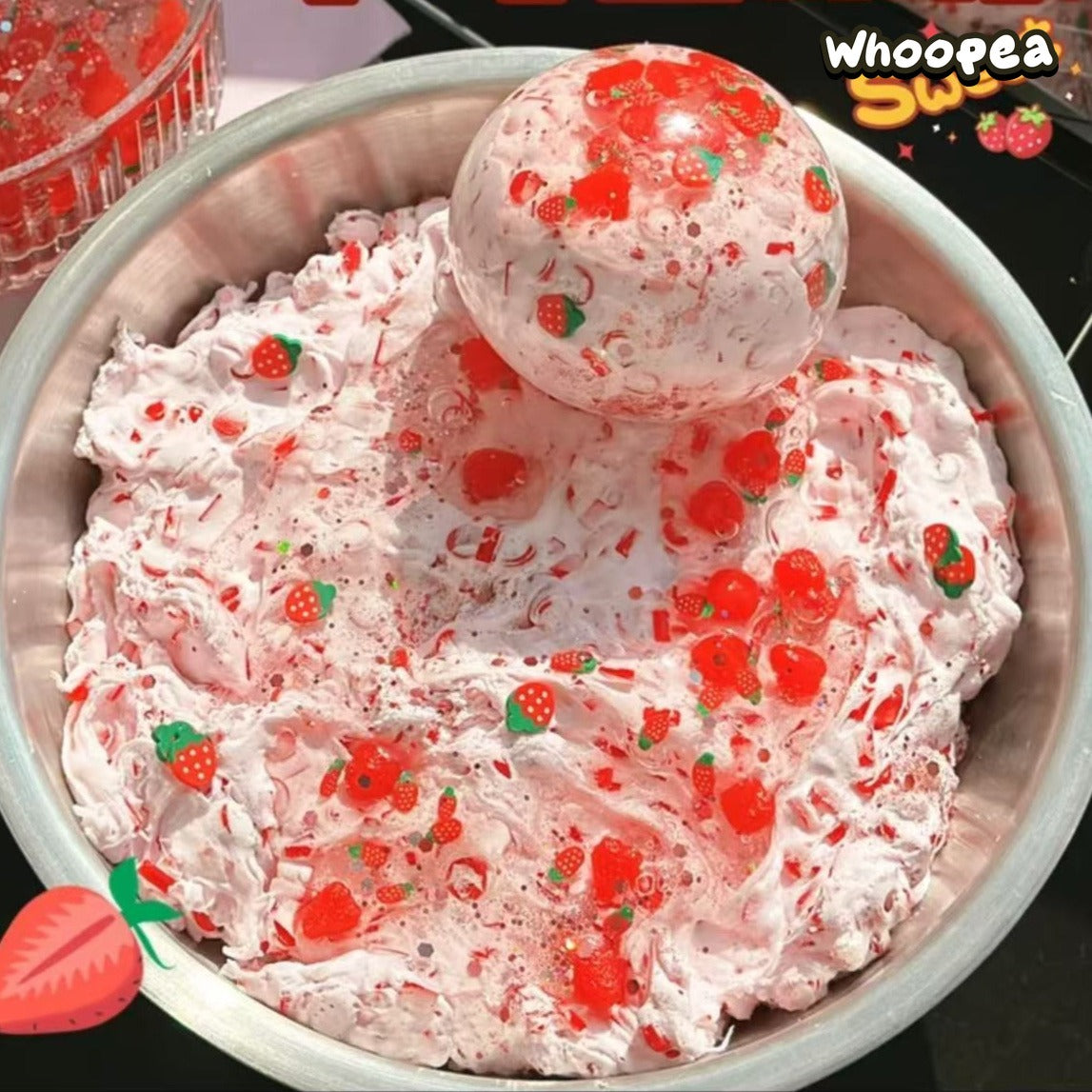 Strawberry Frappuccino Vaseline Slush Handmade Squishy - Sensory Fidget Toy