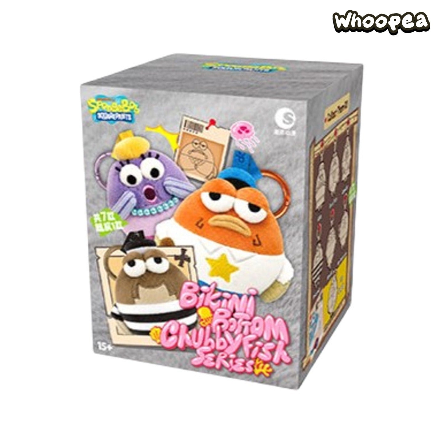 SpongeBob SquarePants Bikini Bottom Chubby Fish Series Plush Pendant Blind Box