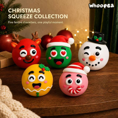 Christmas Funny Face Shaving Foam Filled Squishy - Sensory Fidget Toy