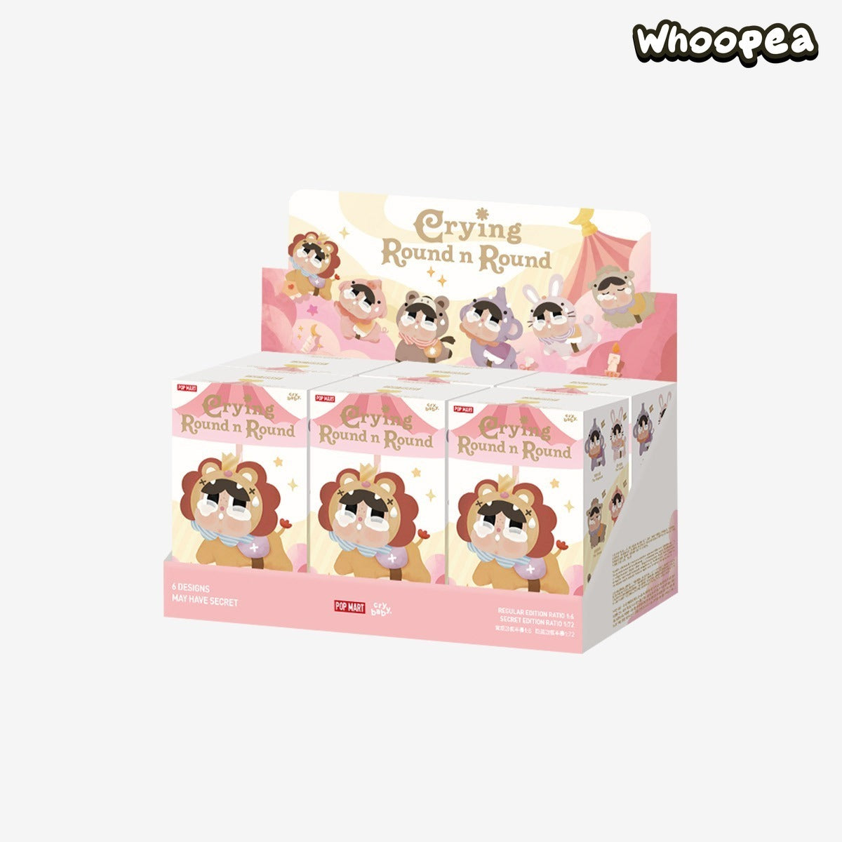 POP MART CRYBABY Crying Round n Round Series - Vinyl Plush Pendant Blind Box (PRE-ORDER)